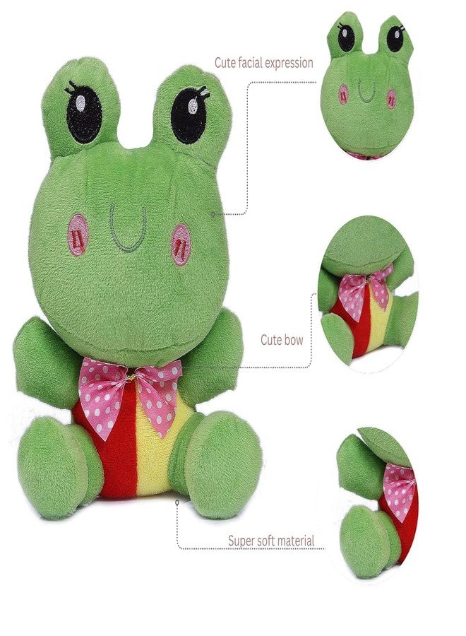 DearJoy Naughty Frog Soft Toy - Green, 25cm - Image 2